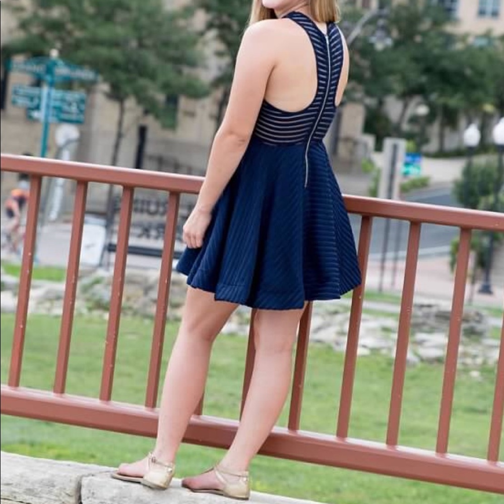 Navy blue dry good dress